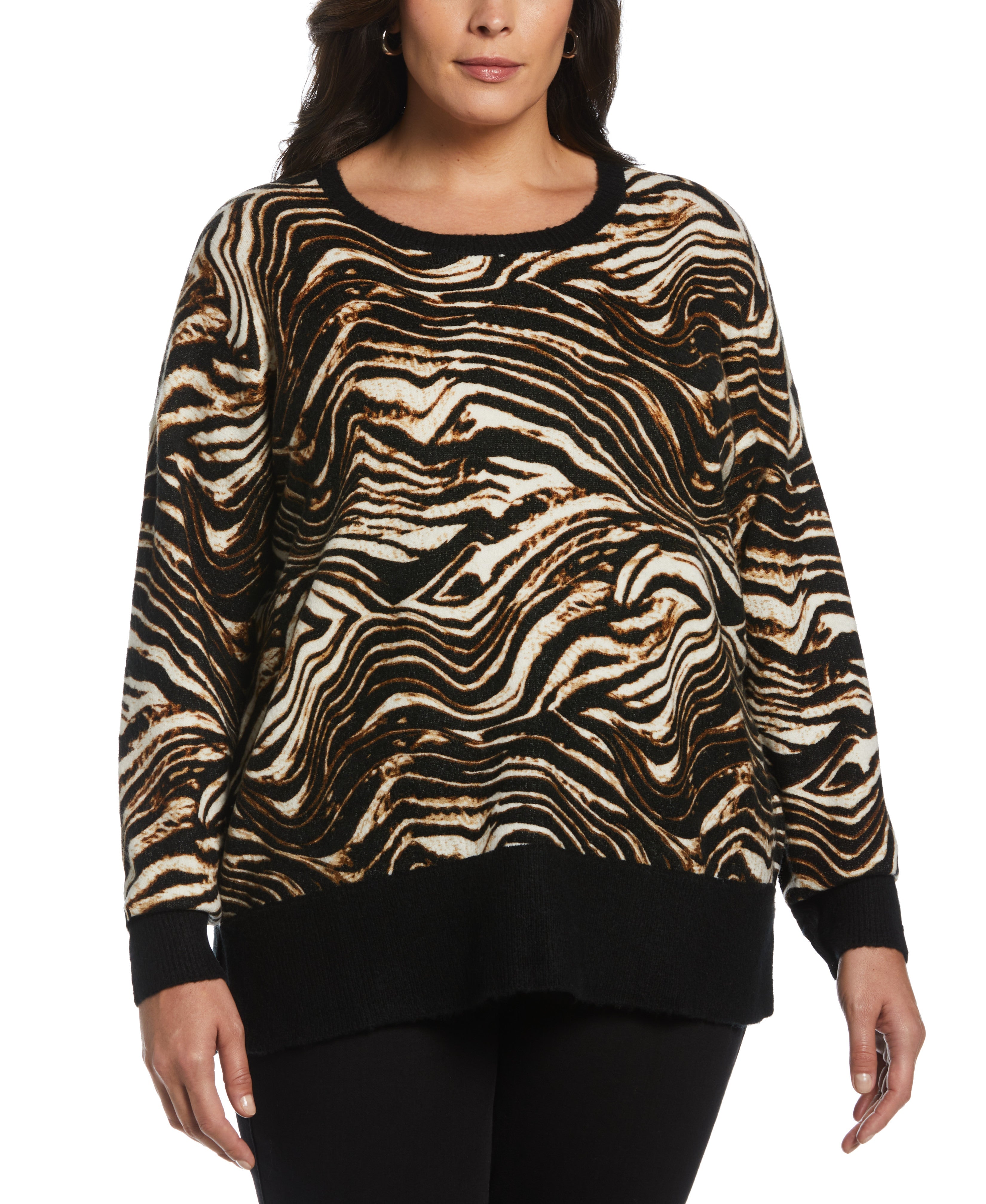 Animal Print Slouchy Sweater