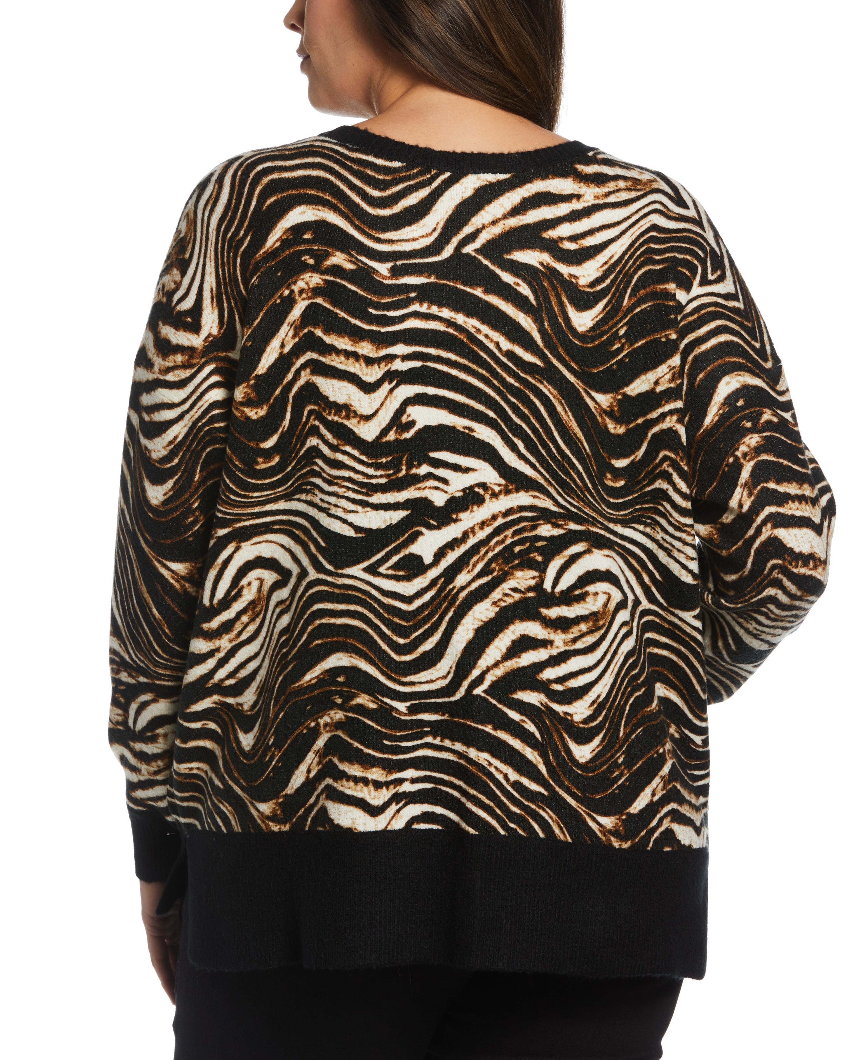 Animal Print Slouchy Sweater