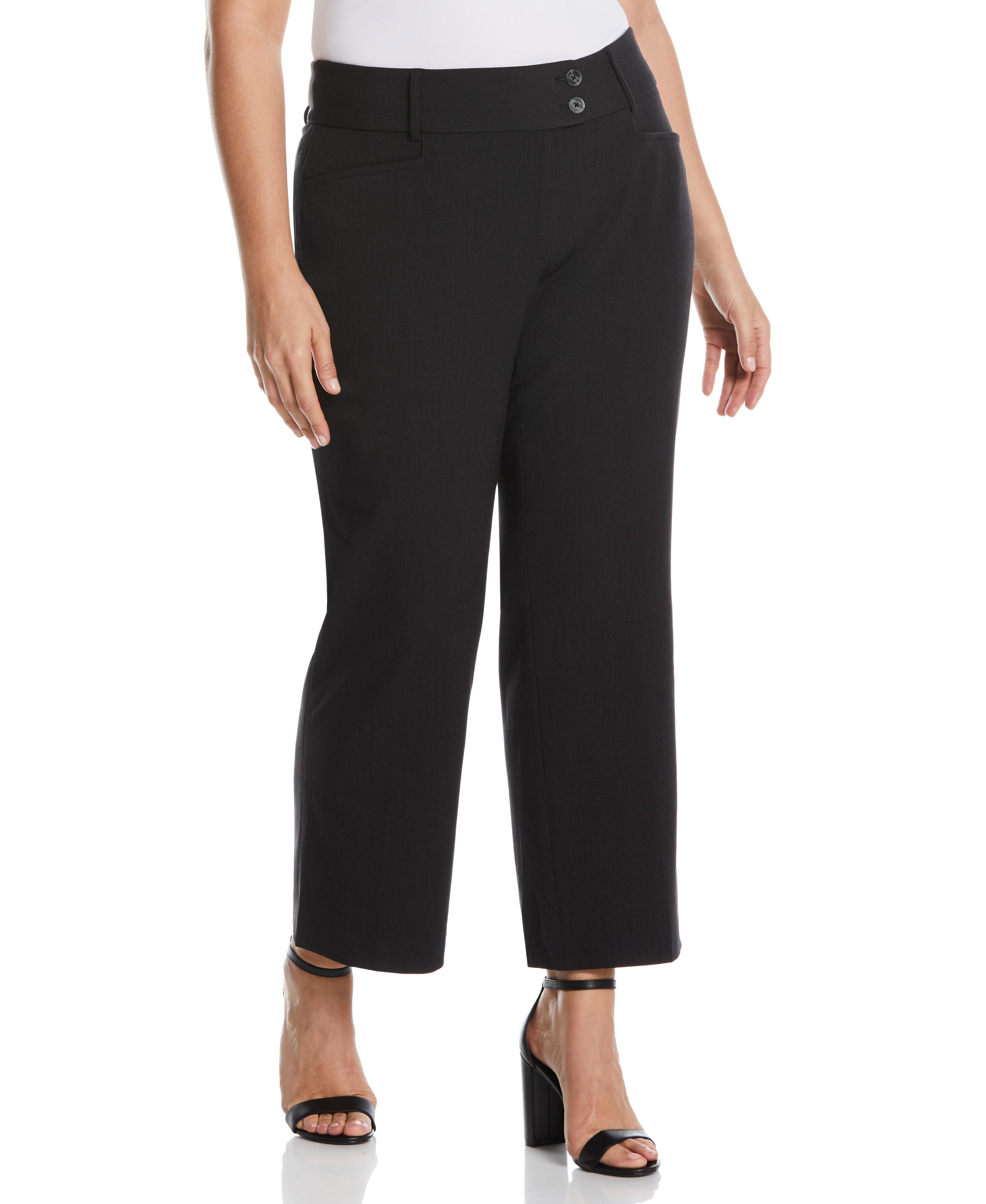 Plus Size Curvy Fit Short Length Boot Cut Pant - Curvy Fit