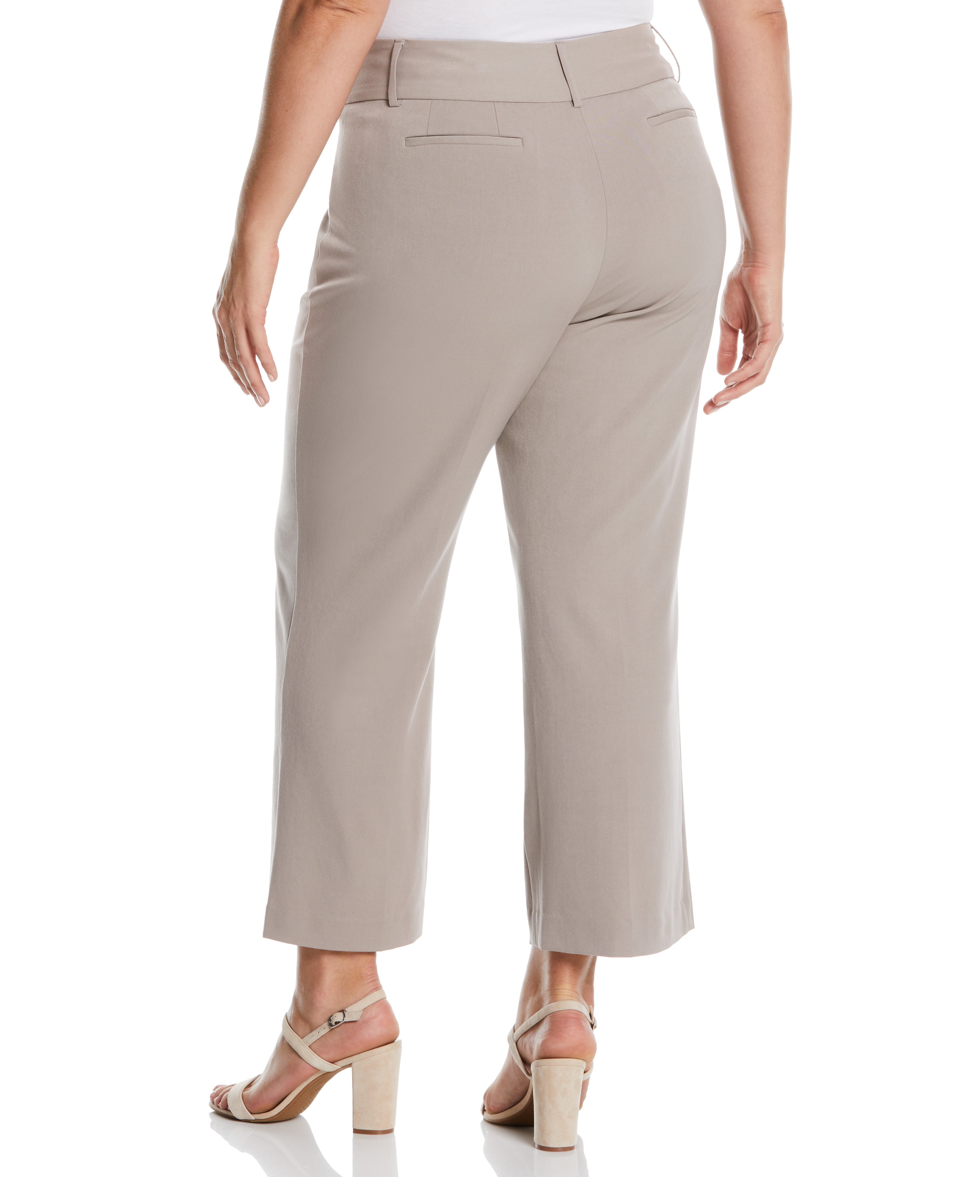 Plus Size Curvy Fit Short Length Boot Cut Pant - Curvy Fit