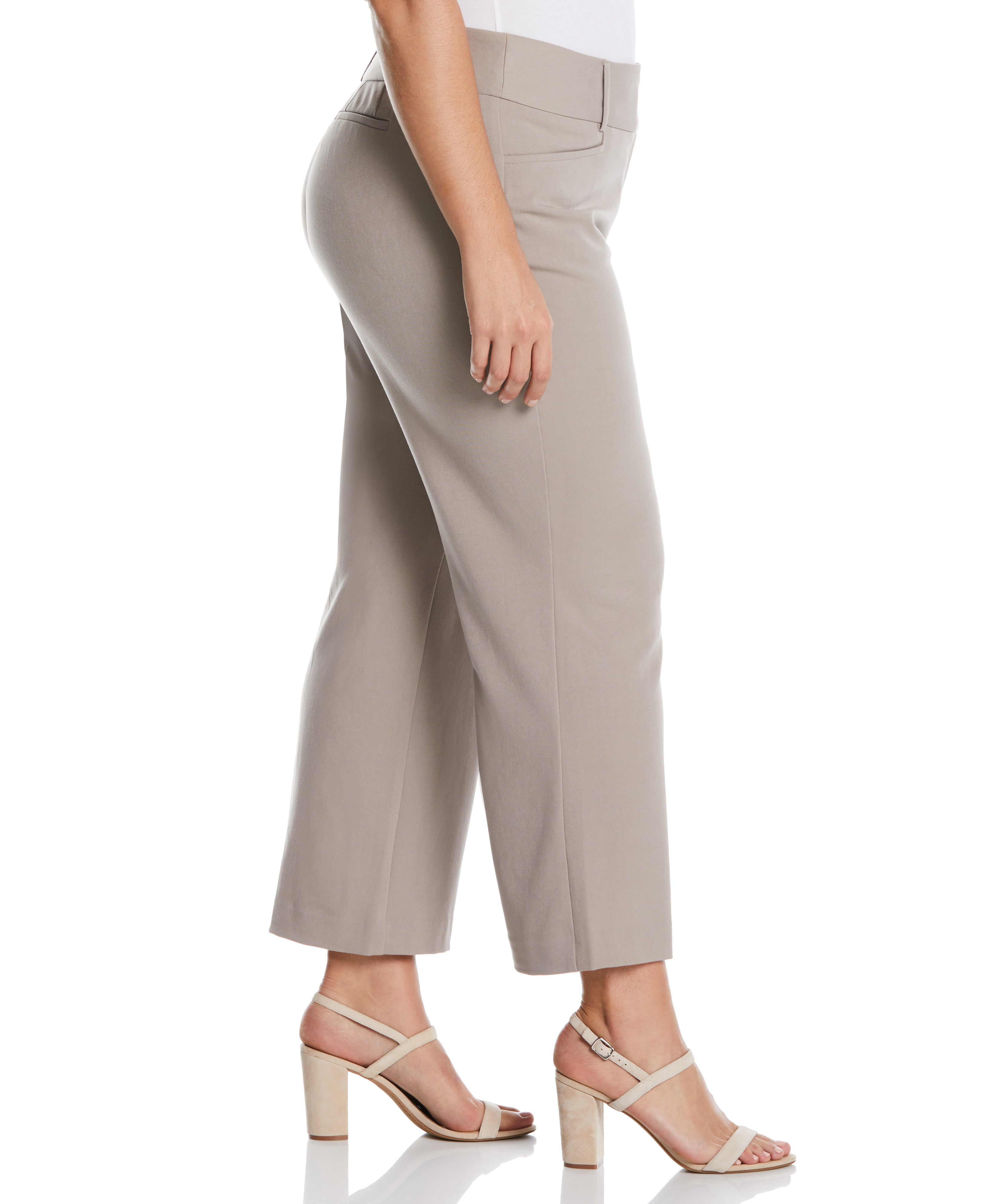 Plus Size Curvy Fit Short Length Boot Cut Pant - Curvy Fit
