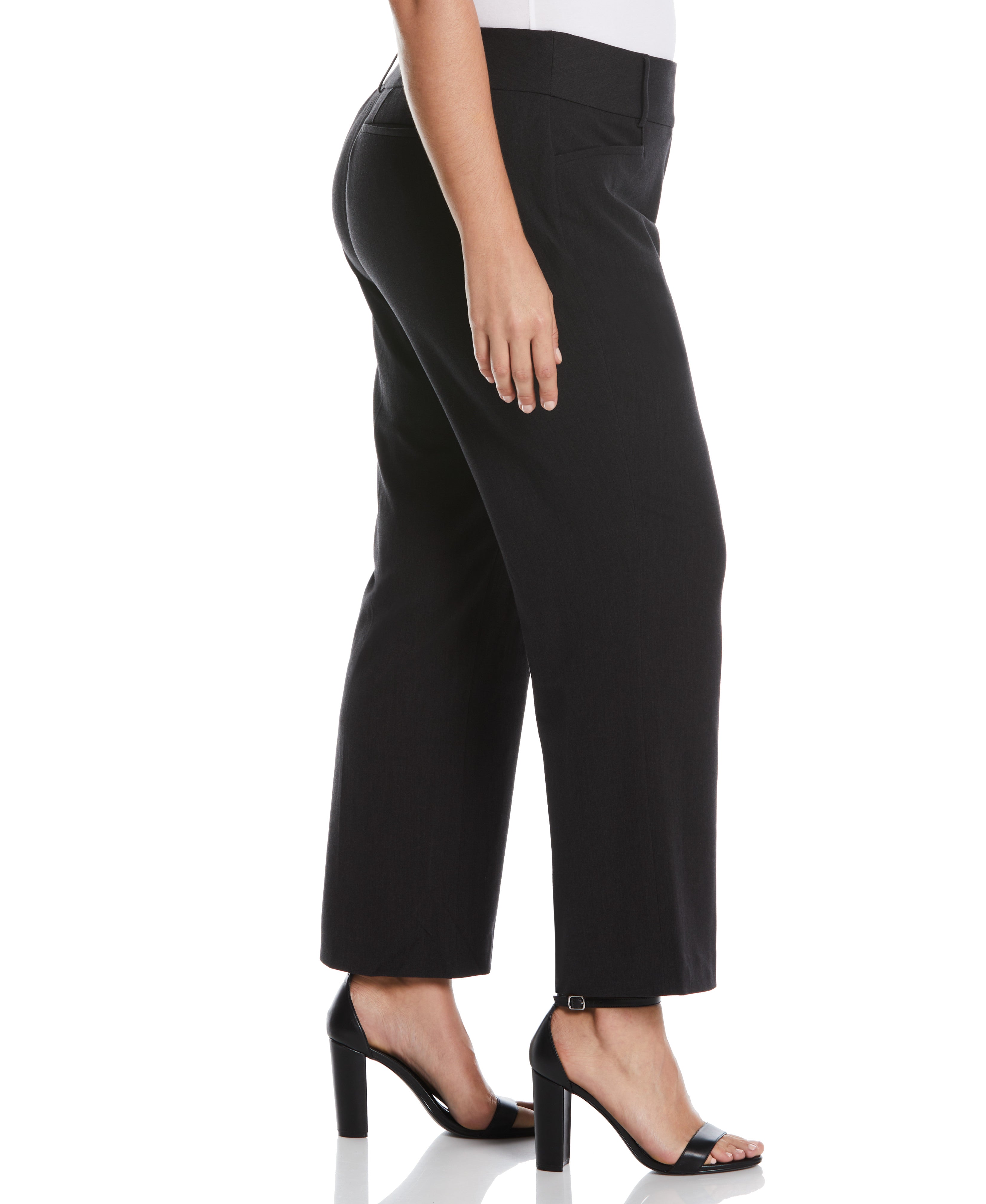Plus Size Curvy Fit Short Length Boot Cut Pant - Curvy Fit