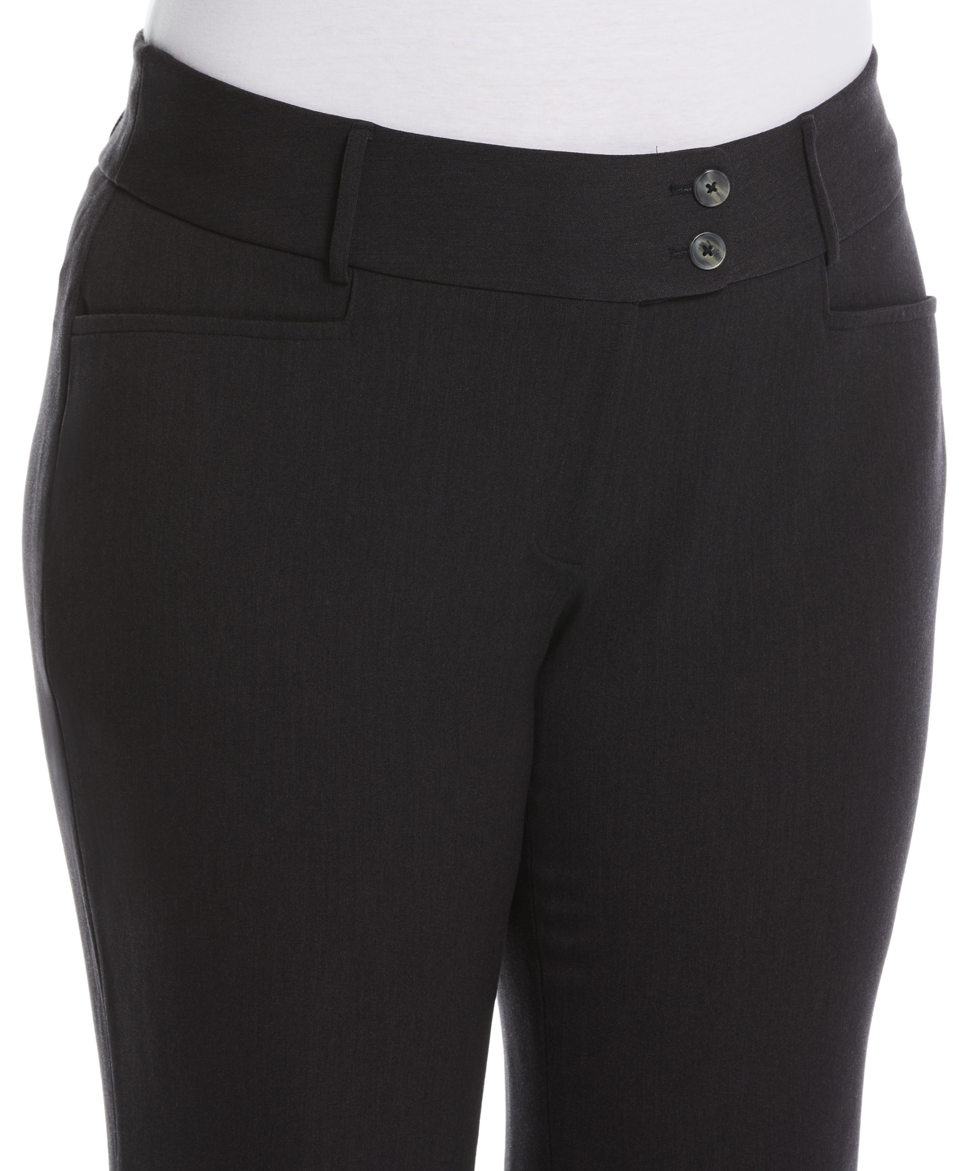 Plus Size Curvy Fit Short Length Boot Cut Pant - Curvy Fit