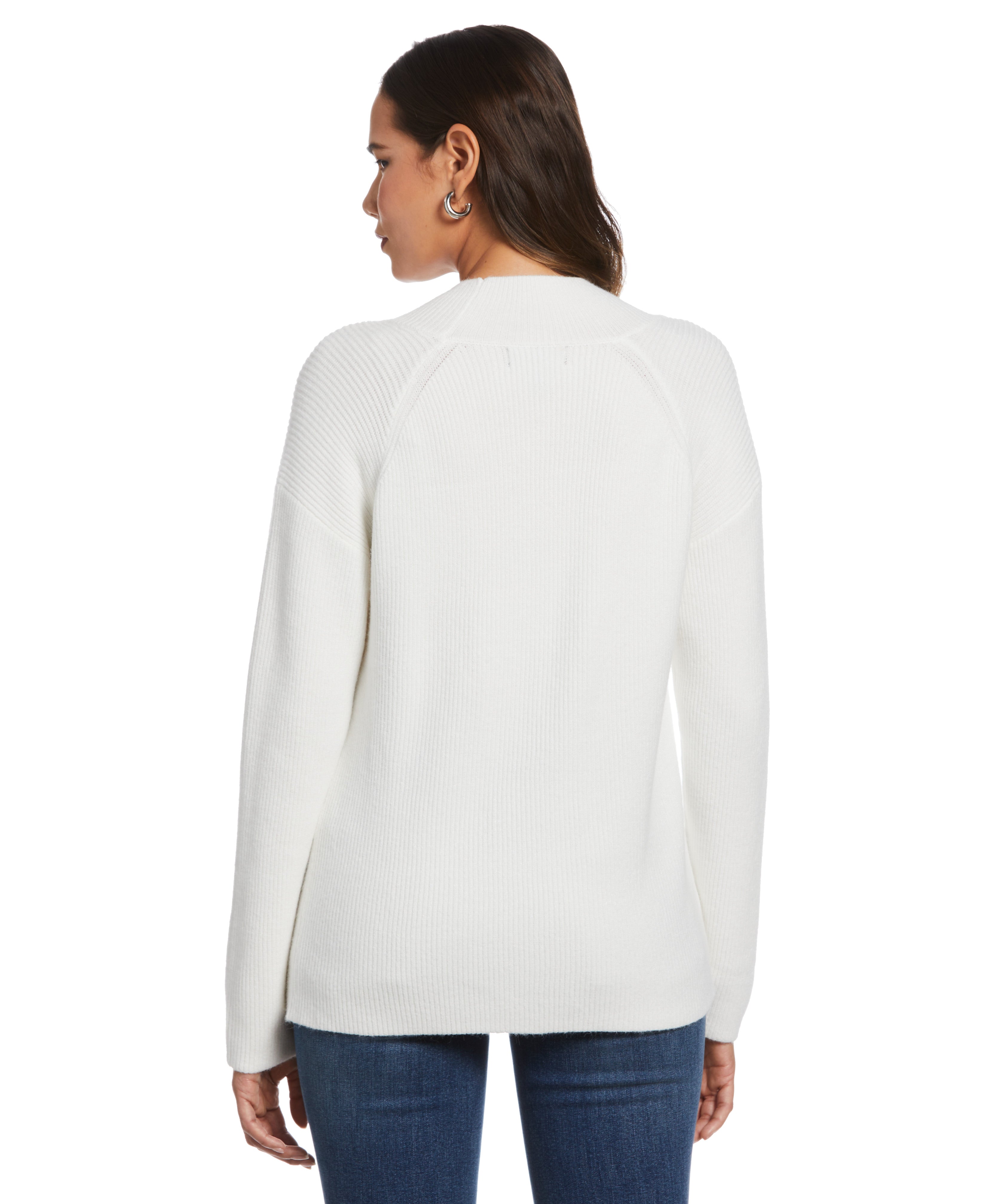 Plus Size Cutout Neck Sweater
