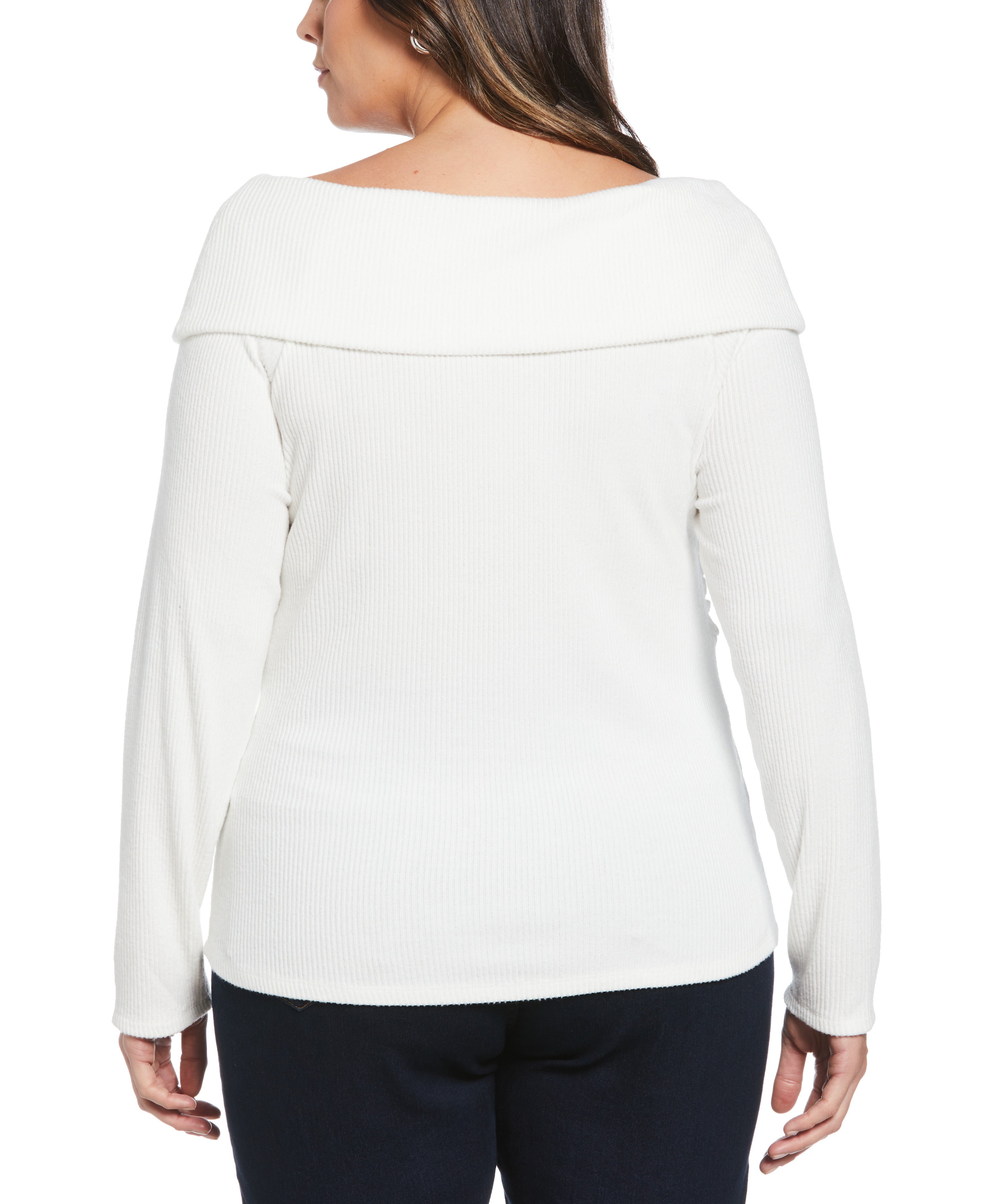 Plus Size Marilyn Ribbed Crossover Top