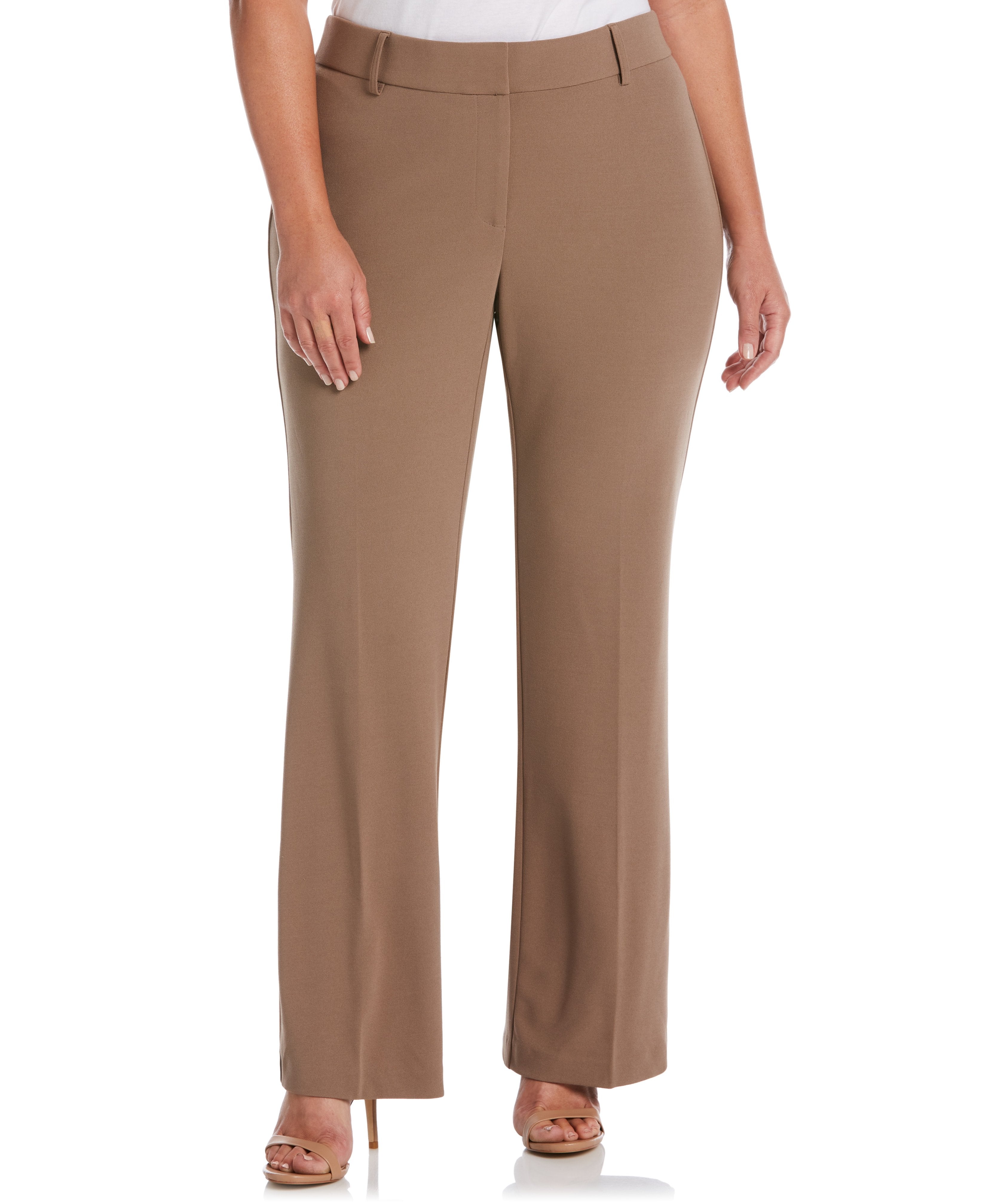 Plus Size Stretch Crepe Pant - Classic Fit