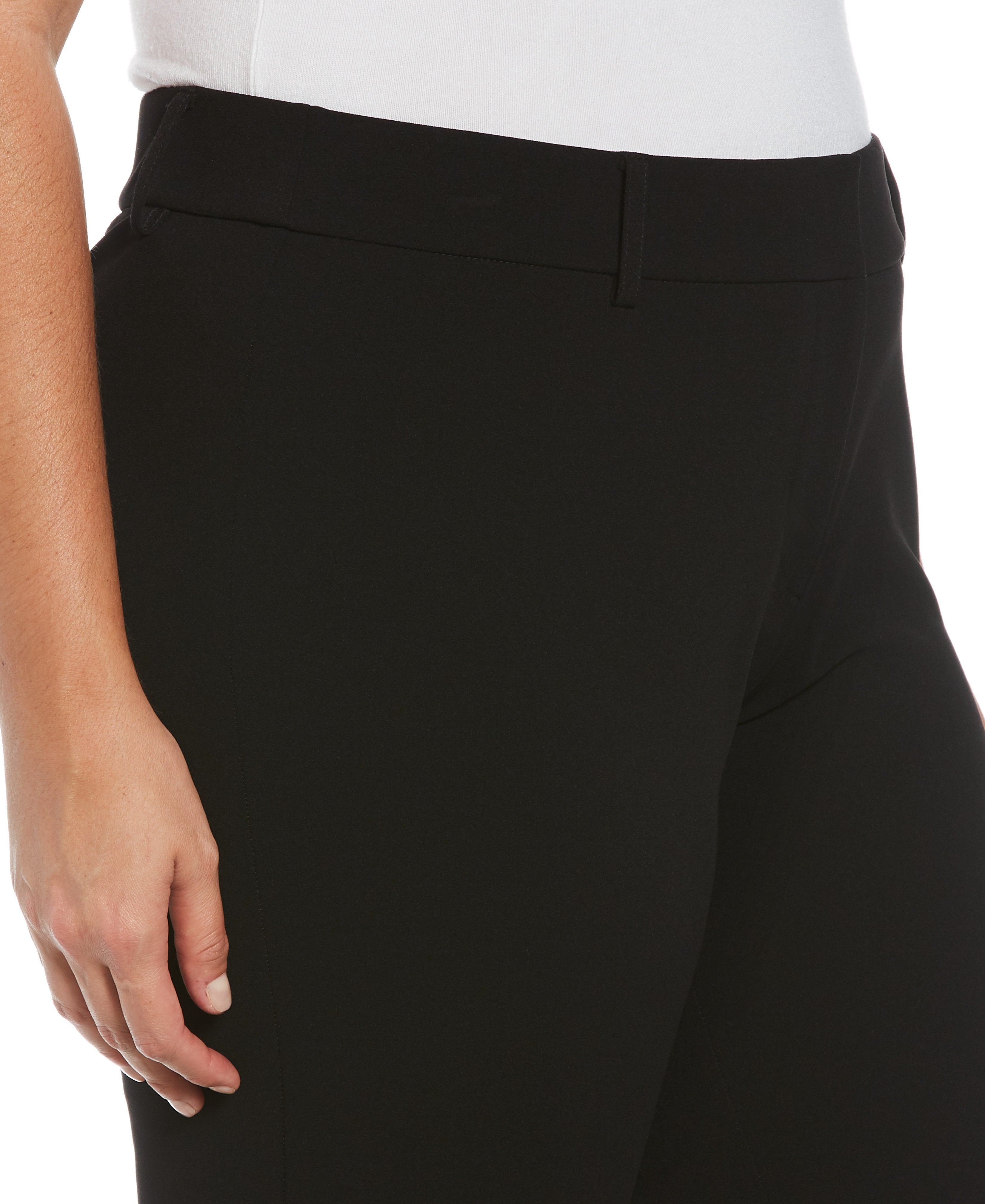 Plus Size Stretch Crepe Pant - Classic Fit