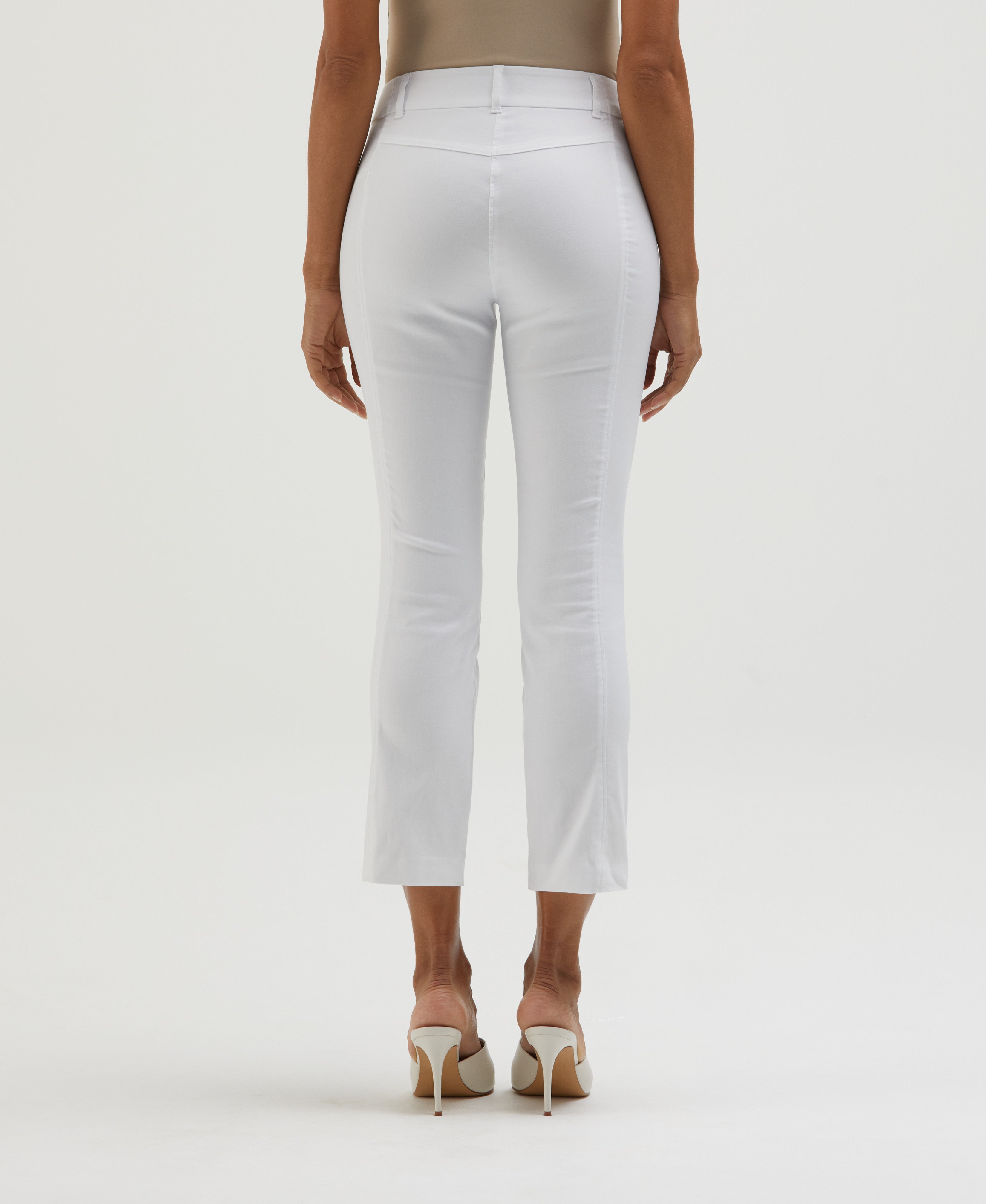 Satin Luxe Straight Leg Crop Pant