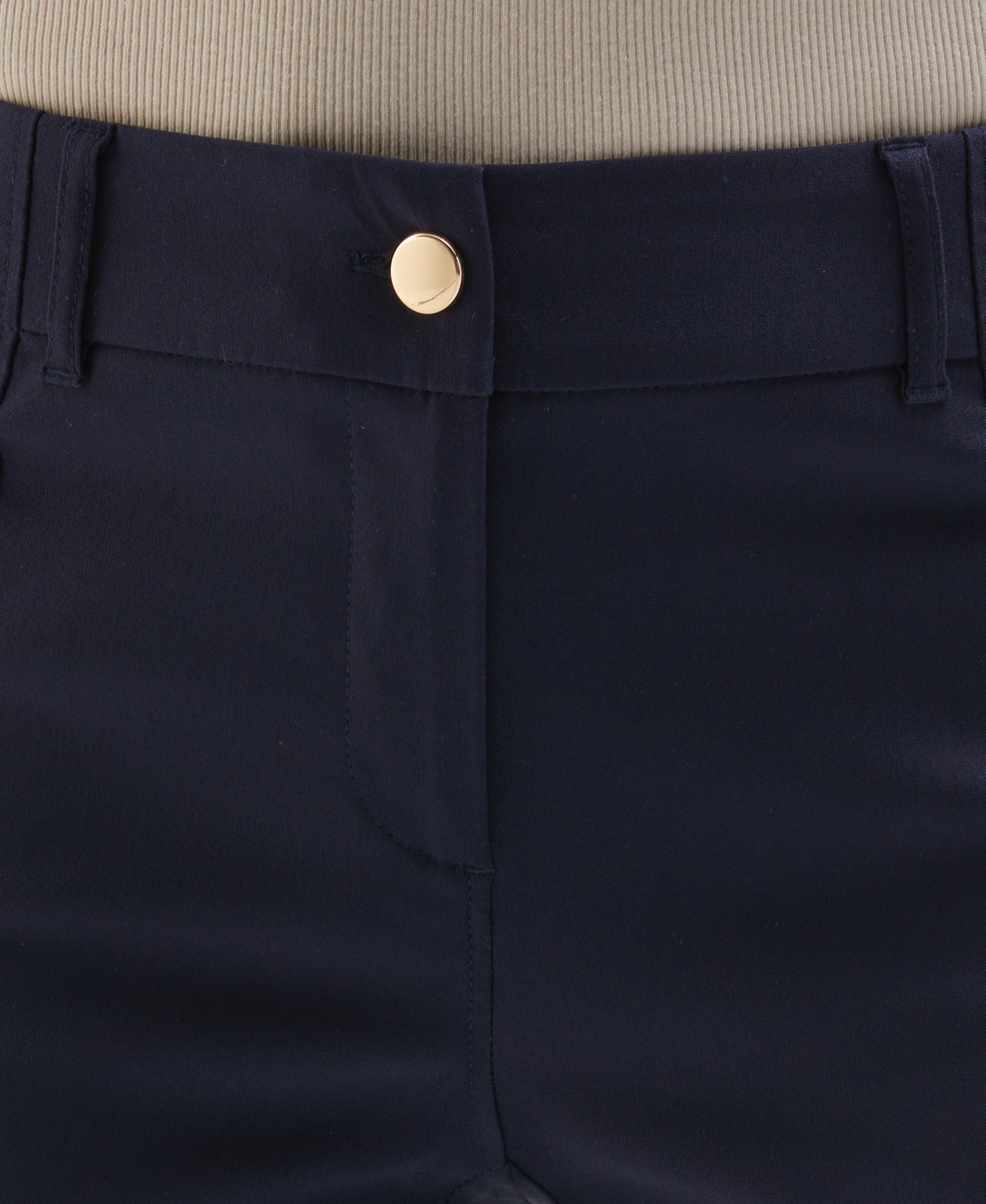 Satin Luxe Straight Leg Crop Pant