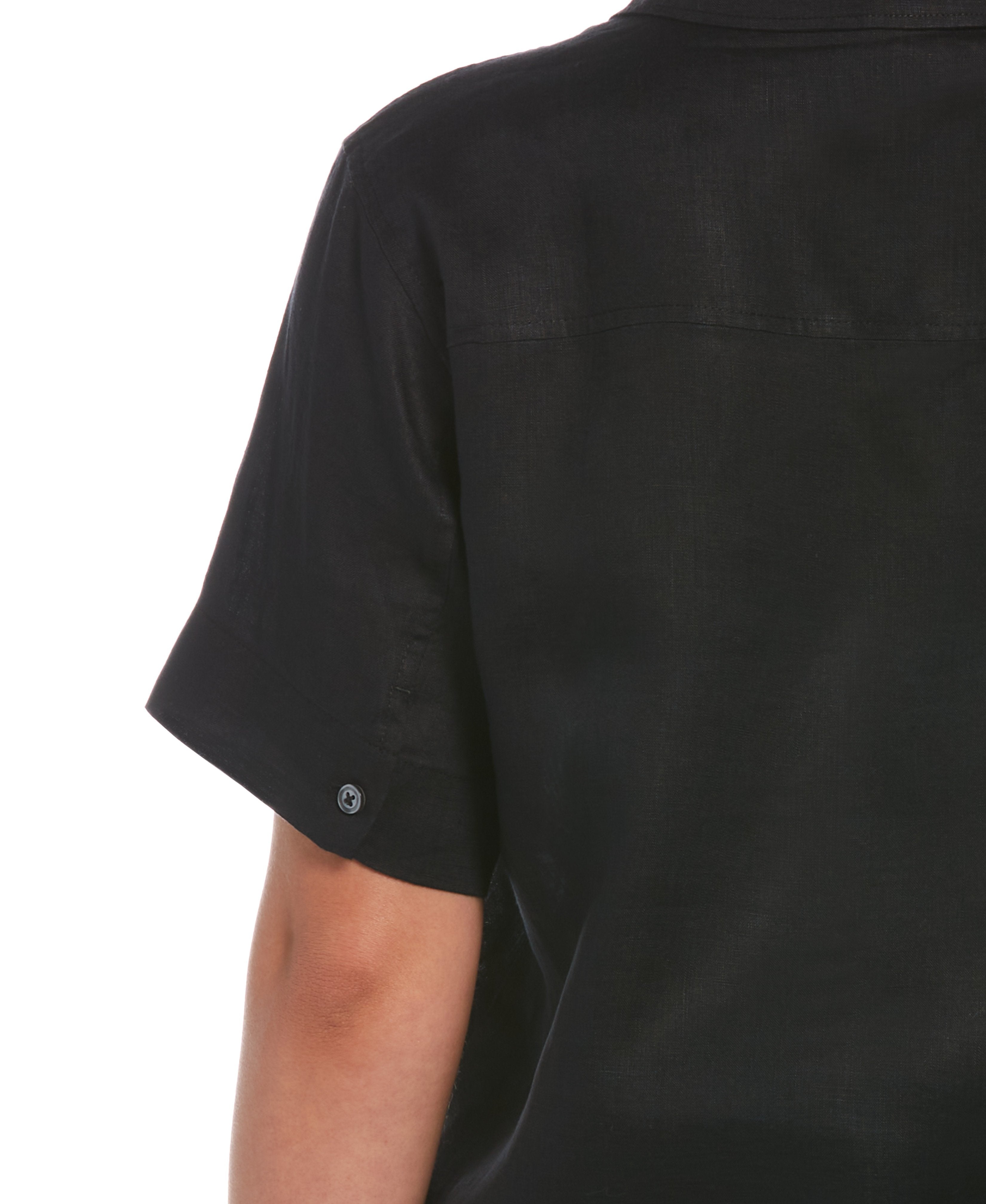 Split Neck Linen Top