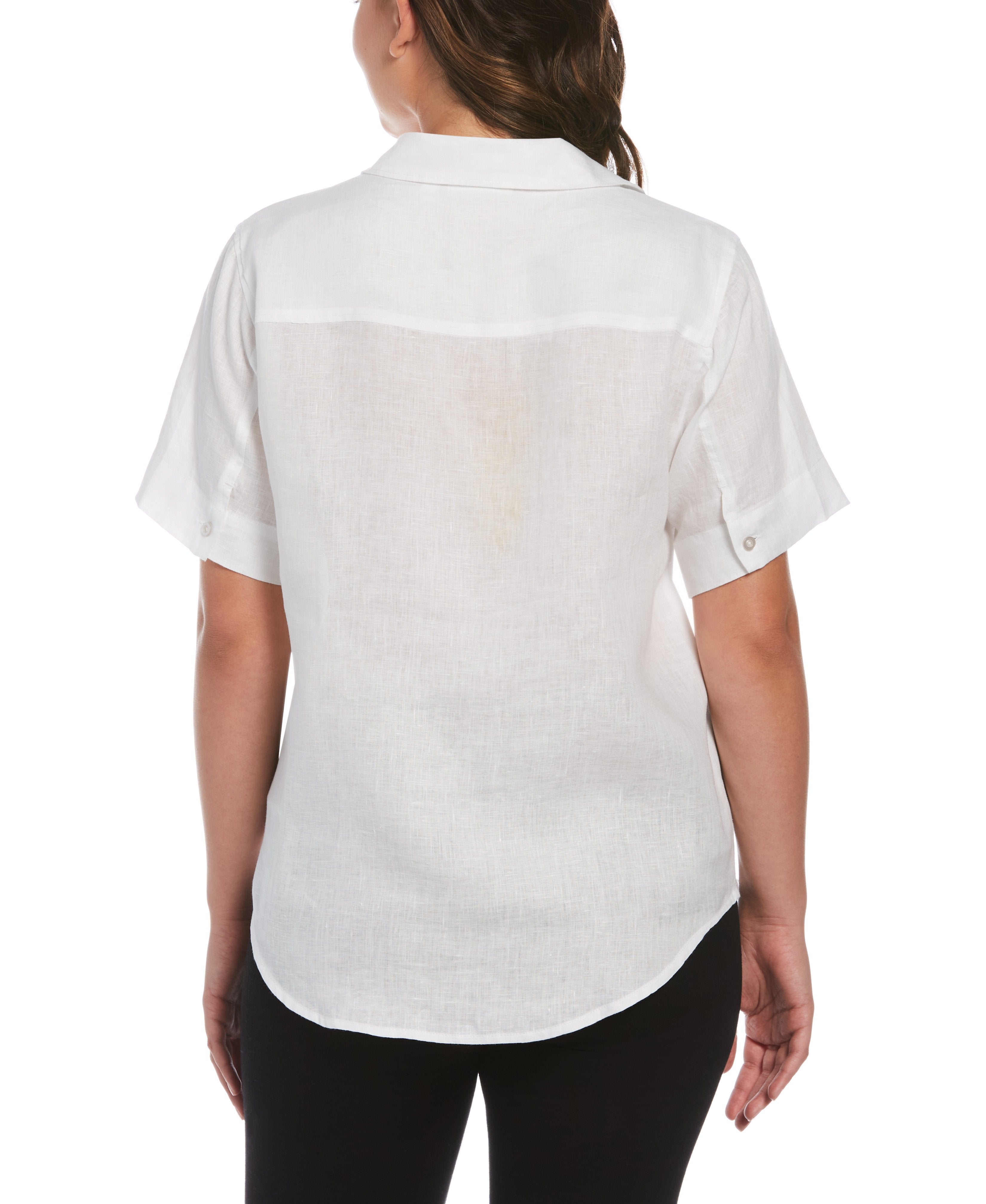 Split Neck Linen Top