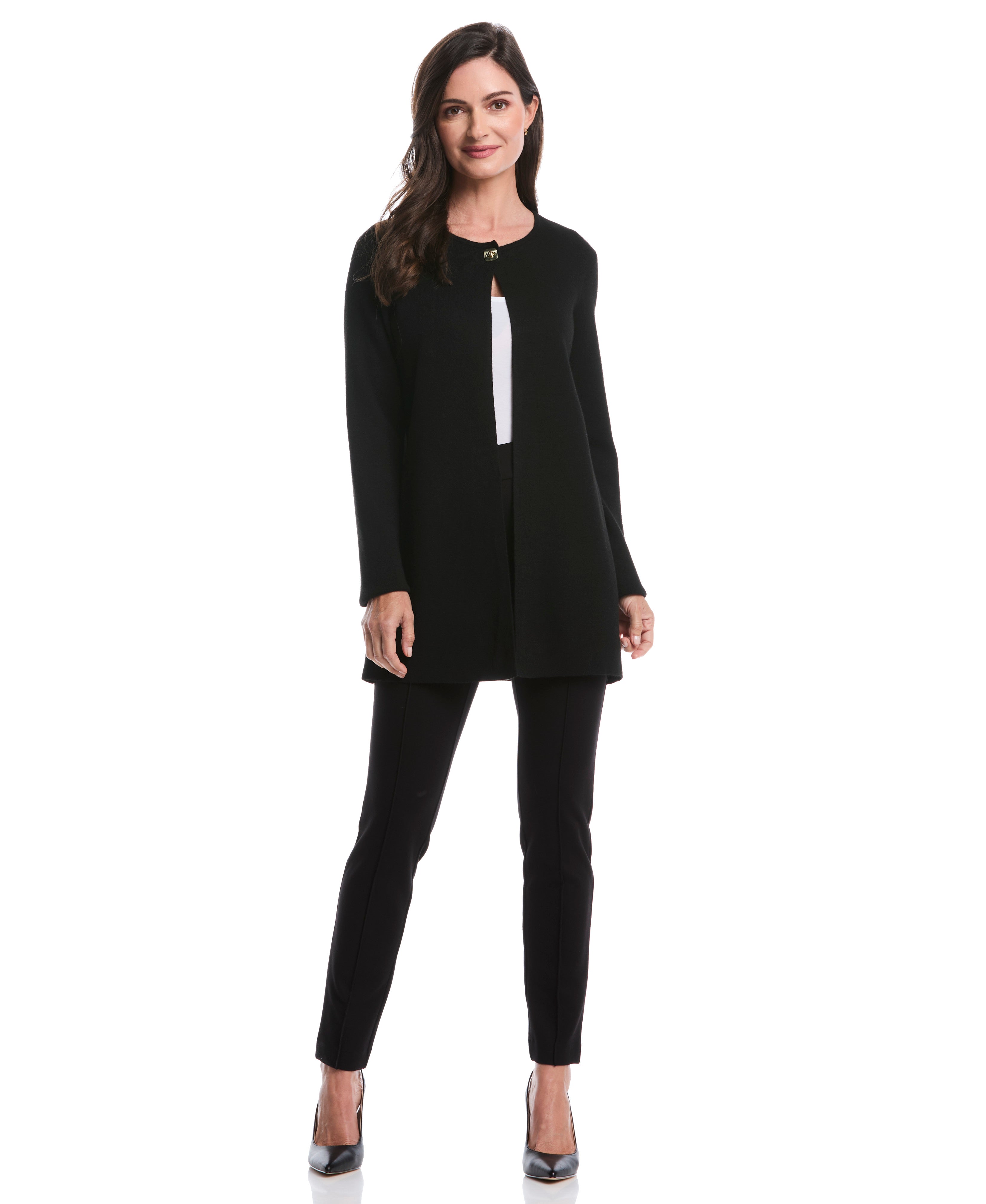 Turnlock Metal Closure Cardigan