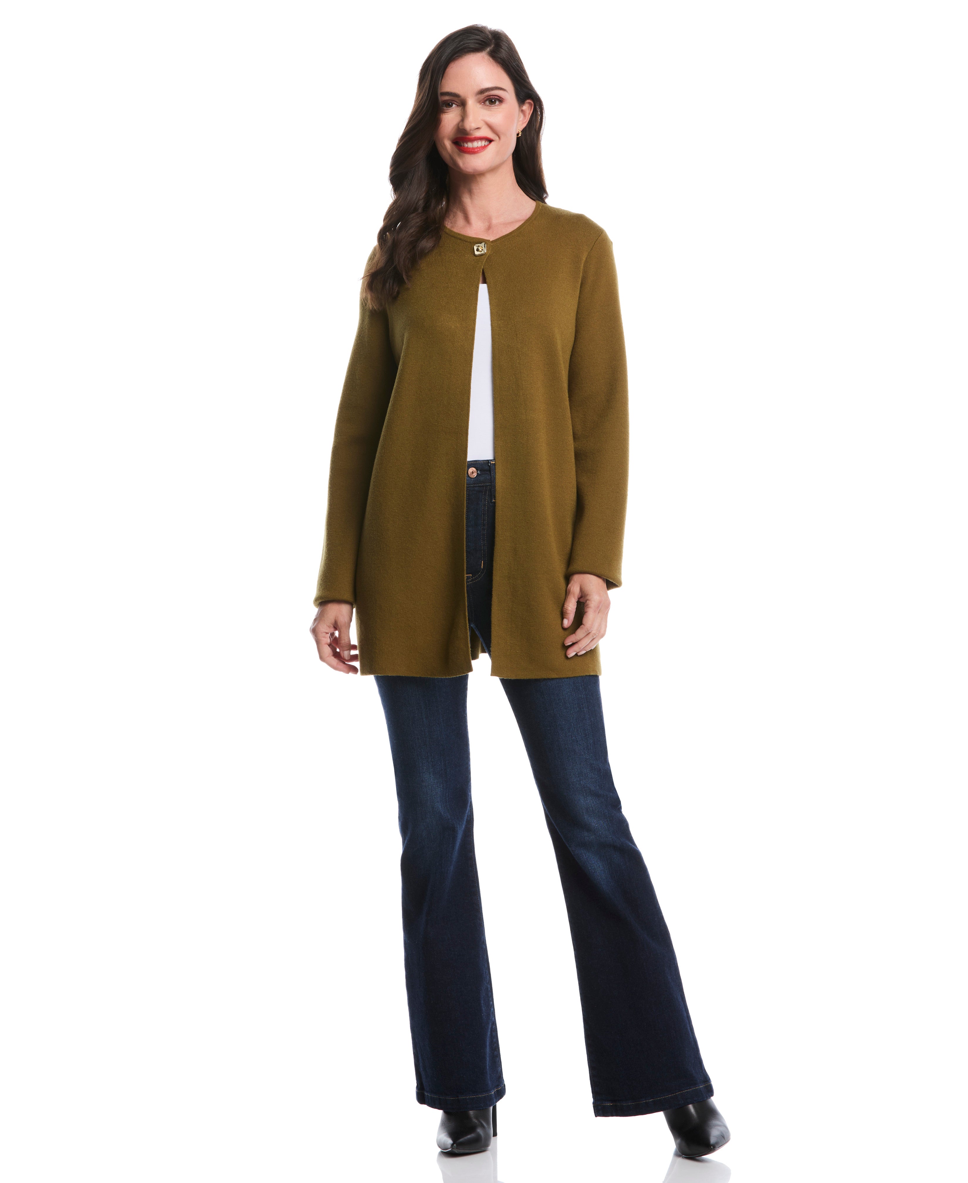 Turnlock Metal Closure Cardigan